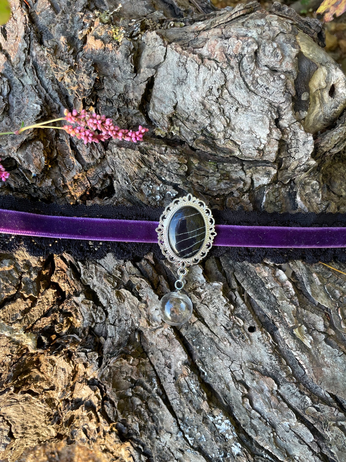 Real Spiderweb and Tarantula Molt Chokers