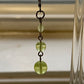 Asymmetrical Uranium Glass UV Glow Earrings
