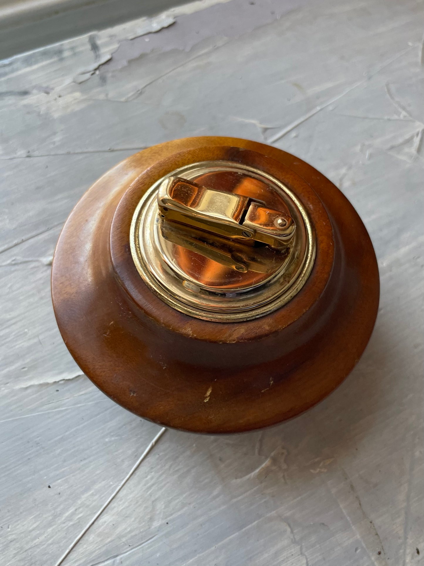Mid Century Colibri Wood Table Lighter
