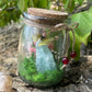 Green Flourite Butterfly Jar Displays